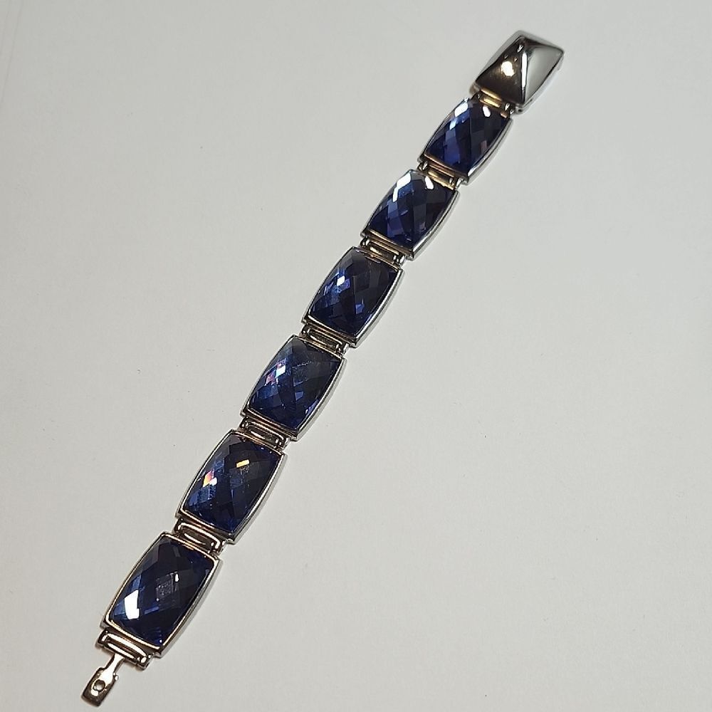 NIRVANA TANZANITE CRYSTAL DTL BRACELET L LARGE 2012 SWAROVSKI JEWELRY #1166717